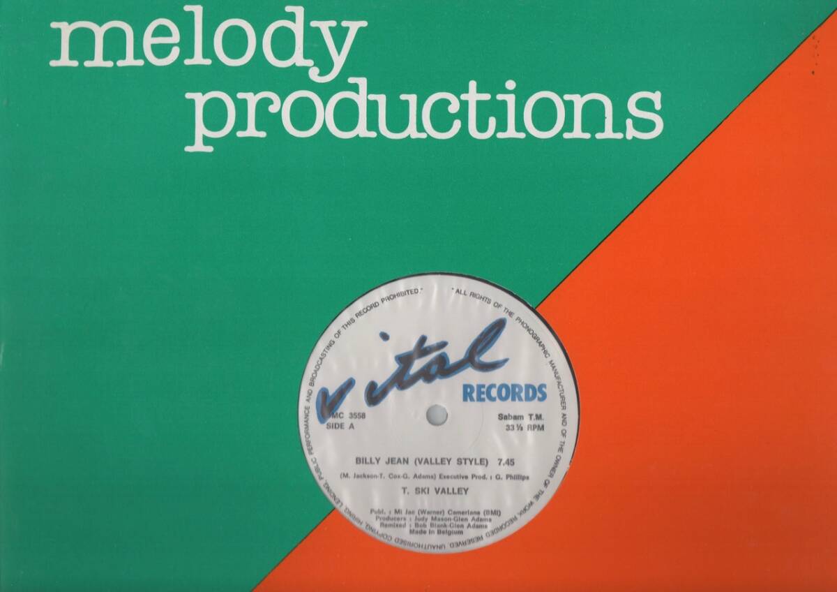 【廃盤12inch】T-Ski Valley / Billy Jean (Valley Style) 拍卖