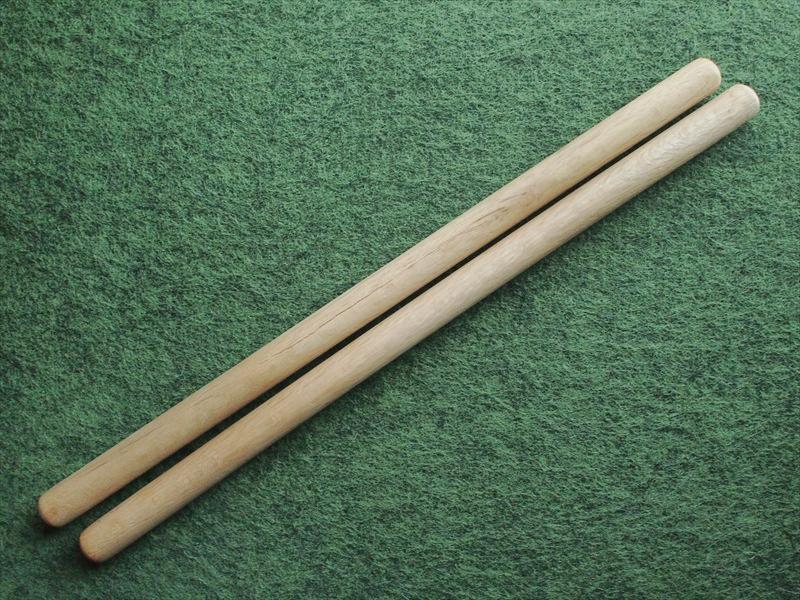 中古・和太鼓バチ・カシ・Φ2㎝・長さ42cm☆樫演奏練習用拍卖