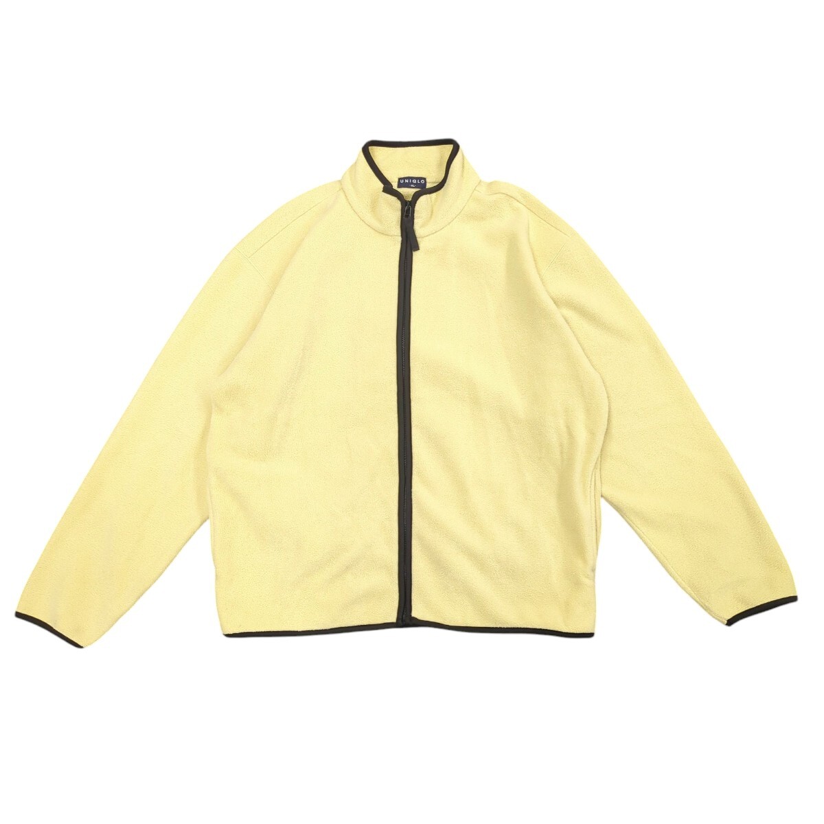 紺タグ XL UNIQLO ユニクロ フリースジャケット クリームイエロー sw1074拍卖