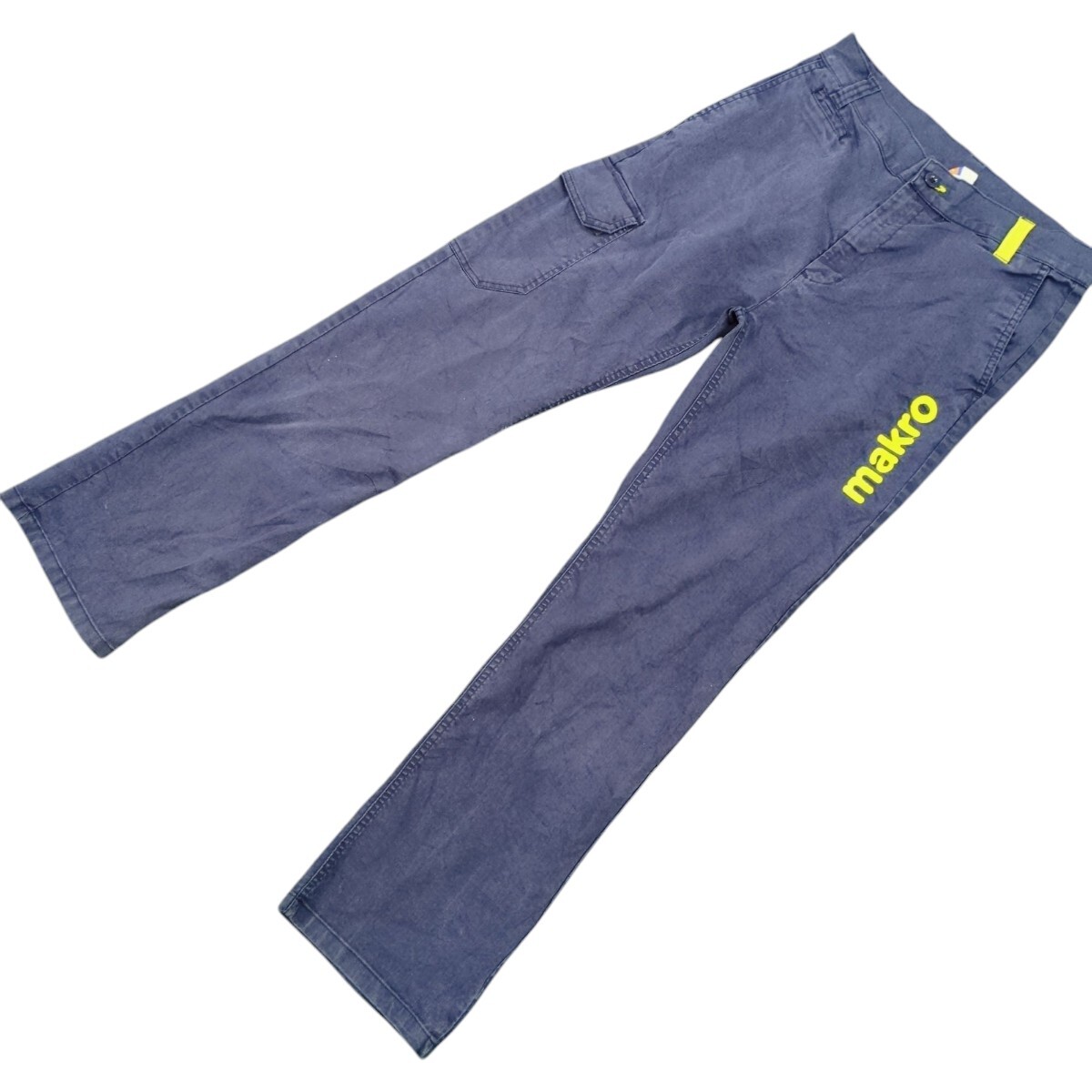 70s 80s vintage IDEALジップ 48 schijvens ワークパンツ くすみネイビー ヴィンテージ 古着 bm0760拍卖