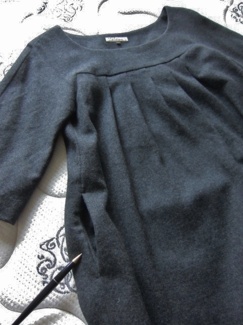 美品 PROPORTION BODY DRESSING チュニック ワンピース LL相当 綺麗め ブランド ウール チュニック 大きいサイズ Brand トップス WOOL レア拍卖