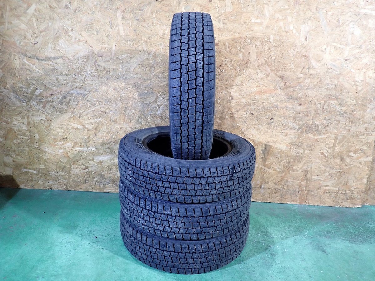 RB3574【送料無料155/80R14 88/86N】4本 グッドイヤー アイスナビカーゴ 中古スタッドレス プロボックス サクシード等に ≪即決≫拍卖