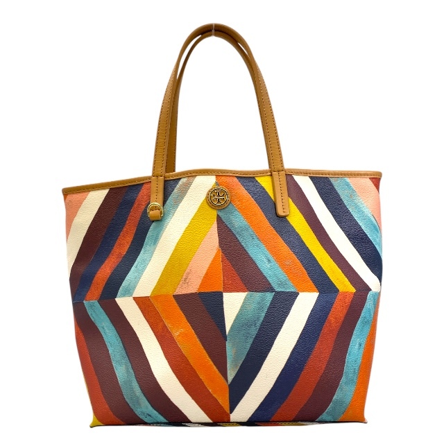 TORY BURCH トリーバーチ 2wayバッグ ハンドバッグ ショルダーバッグ 肩掛け 斜め掛け 手持ち鞄 総柄 レザー マルチカラー拍卖