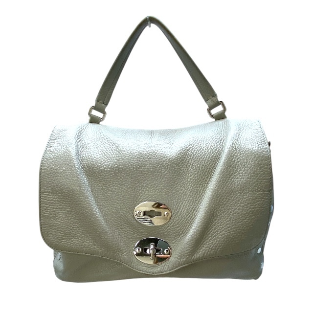 ZANELLATO ザネラート ポスティーナ ハンドバッグ ショルダーバッグ 2WAY 手持ち鞄 肩掛け 斜め掛け レザー グレー拍卖