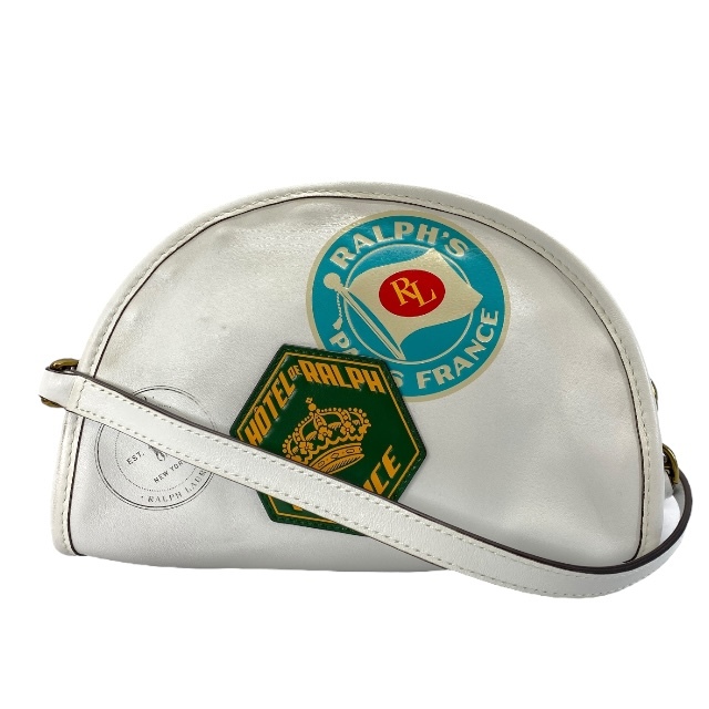 POLO RALPH LAUREN ポロ ラルフローレン ショルダーバッグ クロスボディバッグ ミニバッグ 肩掛け 斜め掛け ワッペン レザー マルチカラー拍卖