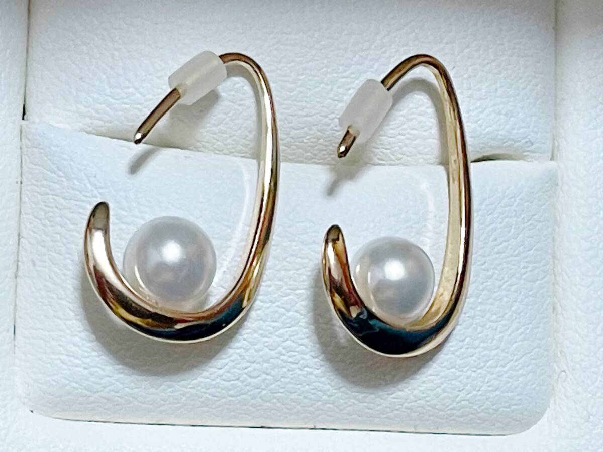 パール ピアス s925 k18コート イエローゴールド拍卖