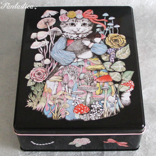 【ヒグチユウコxホルベイン】ヒグチユウコ ブリキの角缶 YH-TB2【お道具箱】higuchi yuko 拍卖