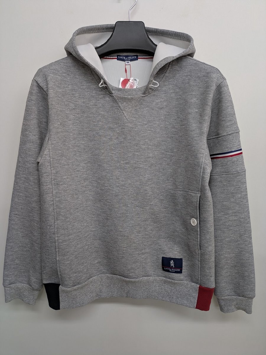 パーカー 40%OFF Laura Felice 秋冬物 ハニカムクッション 切り替え トレーナー(48)新品 送料無料拍卖