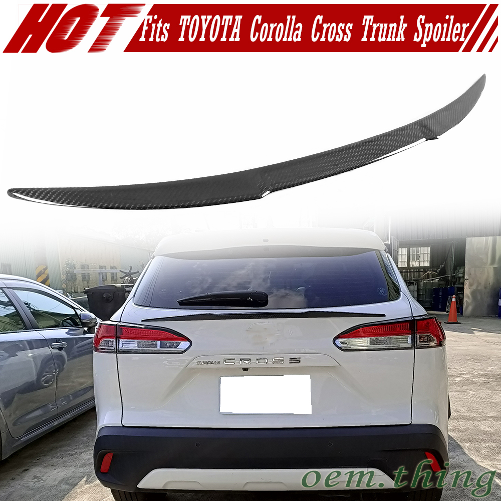 【即納品】カーボンリヤスポイラー 2020-2025 トヨタ カローラクロス ZSG10 ZVG11 ZVG15 テールゲート トランク V拍卖