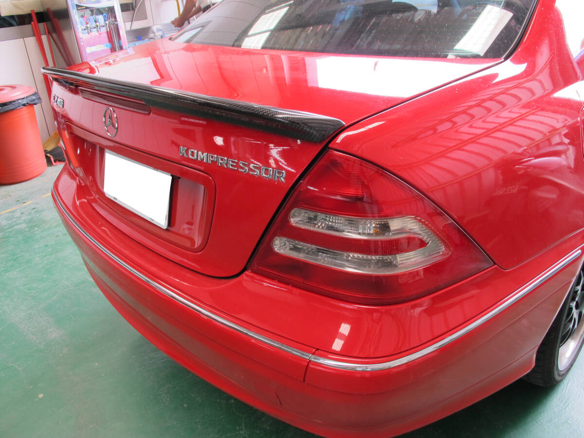 【即納品】カーボントランクスポイラー 2001-2007 ベンツ Cクラス W203 セダン ウイング リアスポイラー AMG拍卖