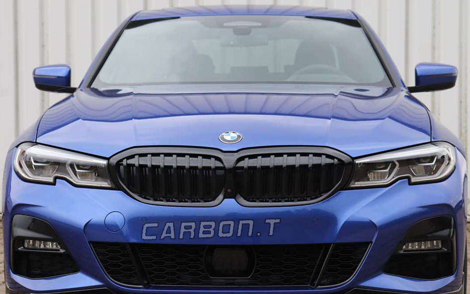 最上級品質▲BMW 3シリーズ G20 セダン フロントグリル ブラック塗装済 シングルバー 光沢黒 艶有黒 セット ABS製 2019-2024拍卖