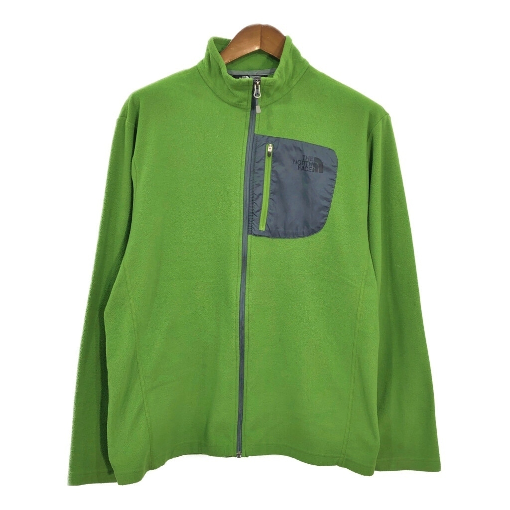 THE NORTH FACE ノースフェイス フリースジャケット アウトドア グリーン (メンズ L) 中古 古着 T3390拍卖