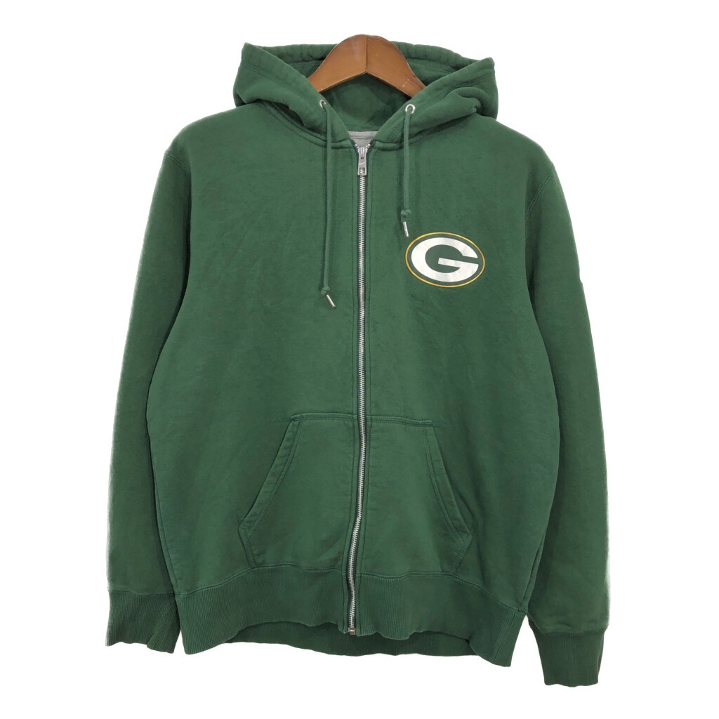 NIKE ナイキ NFL グリーンベイ・パッカーズ スウェット フルジップ パーカー プロチーム スポーツ グリーン (メンズ L) 中古 古着 T3527拍卖