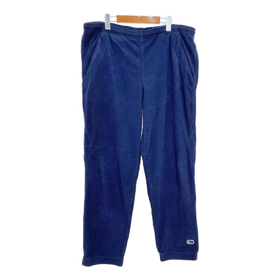 00年代 NIKE ナイキ フリースパンツ スポーツ ネイビー (メンズ L) 中古 古着 T2347拍卖