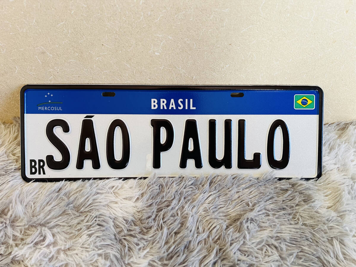 ブラジル 車 新ナンバープレート サンパウロ 40x13 Brasil 拍卖