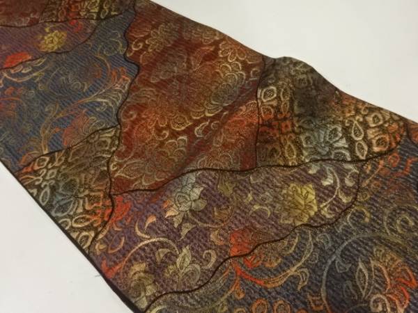 ys7288464; 宗sou 花唐草模様織出し袋帯【着】拍卖