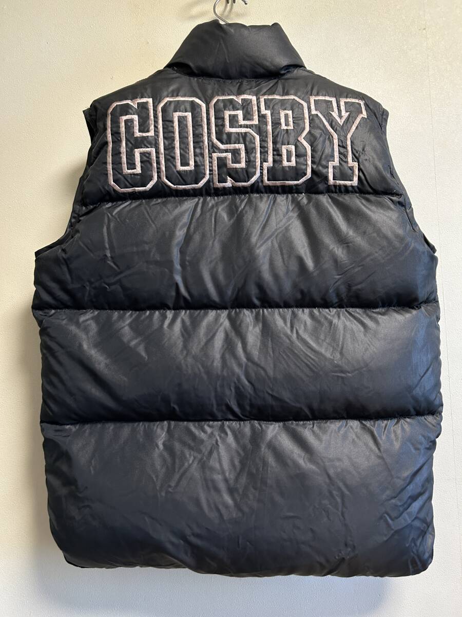 90s 00s ヴィンテージ GERRY COSBY ジェリーコスビー 刺繍ロゴ 肉厚 ダウンベスト B-BOY スポーツMIX アウトドア拍卖