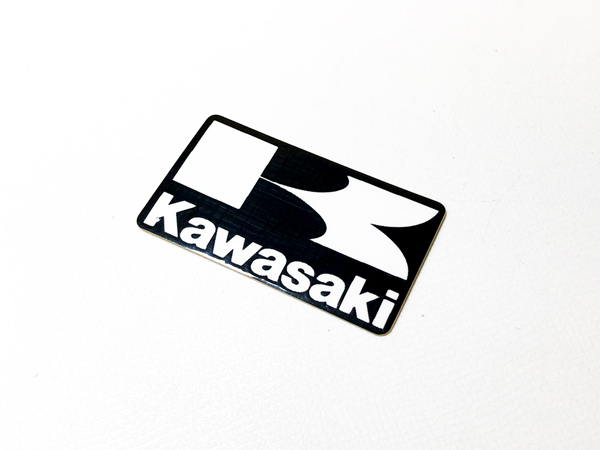 カワサキ 純正 ヘッドランプカバー Kマーク デカール ステッカー ブラックベース / 白文字拍卖