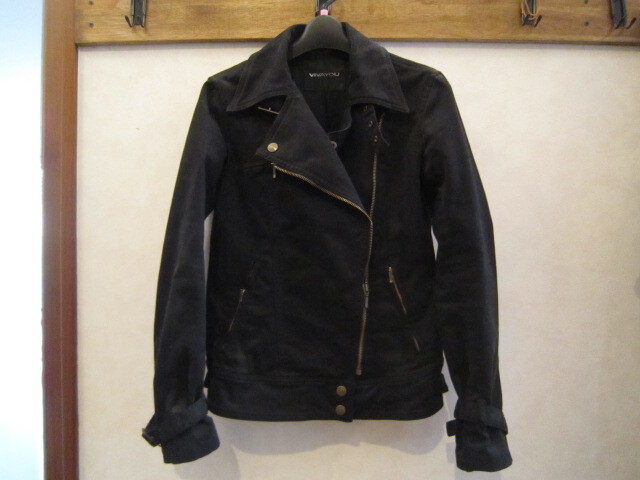 y190 VIVA YOU ビバユー ライダース風コート  レディースジャケット 中古拍卖