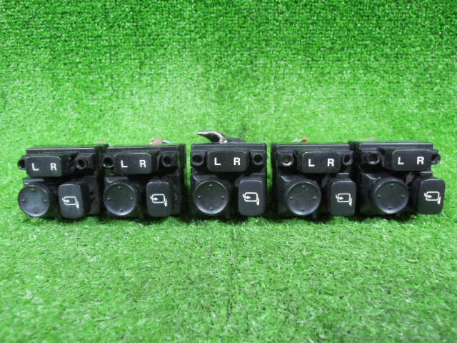 スズキ ワゴンR MH21S 電動格納 ドアミラースイッチ 5個 セット 中古 37950-58J0 C8N-C13S 配線9本 カプラー付き 16652拍卖