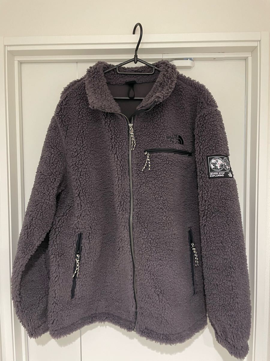THE NORTH FACE ザノースフェイス フリースジャケット ボアジャケット チャコールグレー ダークグレー XL 新品 タグ付き拍卖