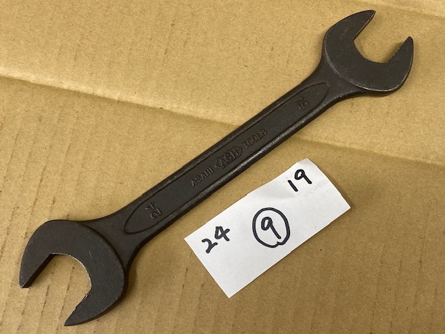 ☆ ASAHI 両口スパナ 24/19 1個 ★ 中古・現状・長期保管品拍卖