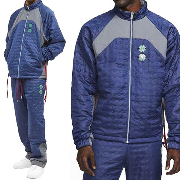 ナイキ ジョーダン クロット サイズ 2XL ウーブン ジャケット パンツ 税込定価72050円 ネイビー グレー NIKE JORDAN CLOT セットアップ拍卖