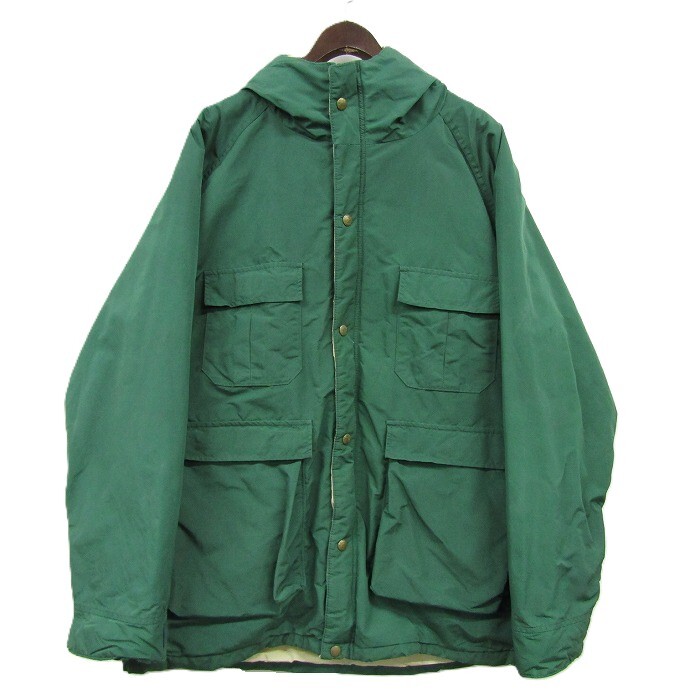 80s~ サイズ ? L.L.Bean マウンテン パーカー ジャケット グリーン エルエルビーン アウトドア 古着 ビンテージ 4F2105拍卖