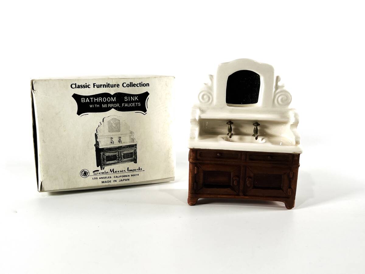 【送料無料・長期保管未使用品002】クラッシックファニチャーコレクション ドール家具 ミラー付きシンクミニチュア拍卖