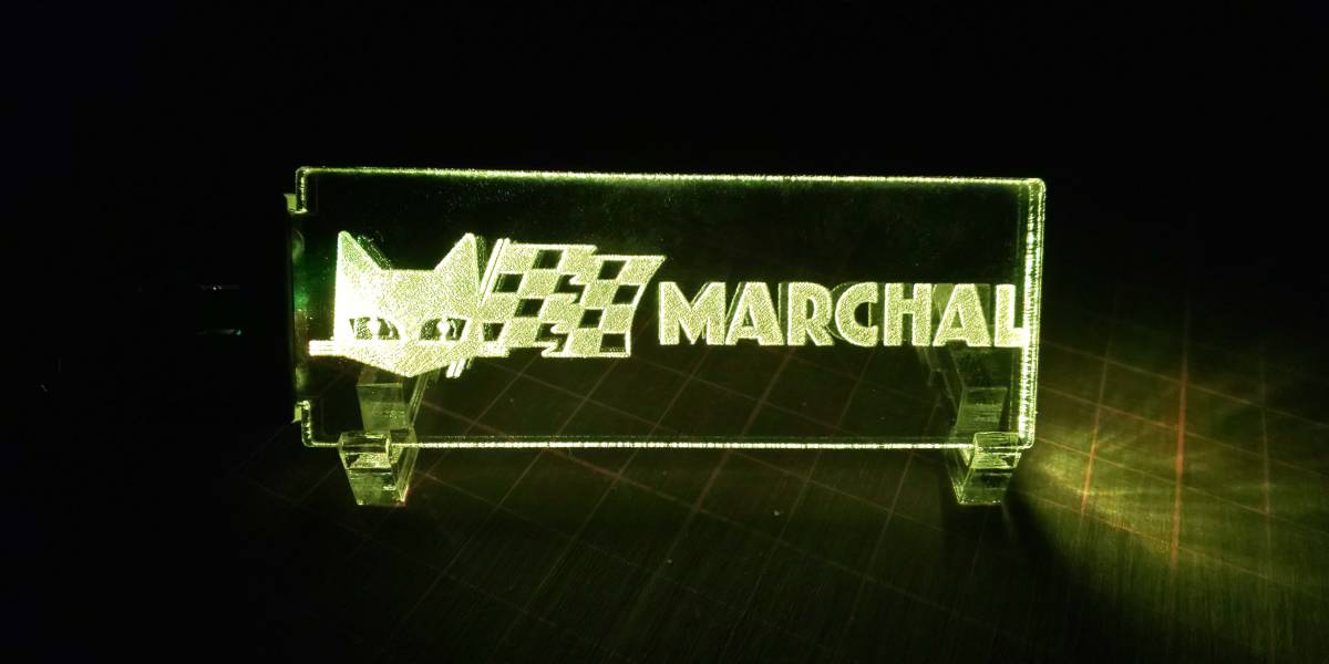 マーシャル 旧車 街道レーサー レトロ 昭和 光る アクリル キーホルダー 7色発行切り替え USB充電タイプ拍卖