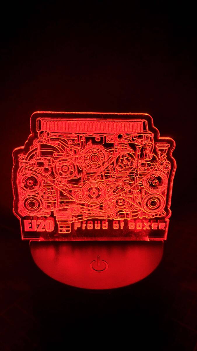 スバル EJ20 ボクサーエンジン アクリル サインボード LED ディスプレイ拍卖