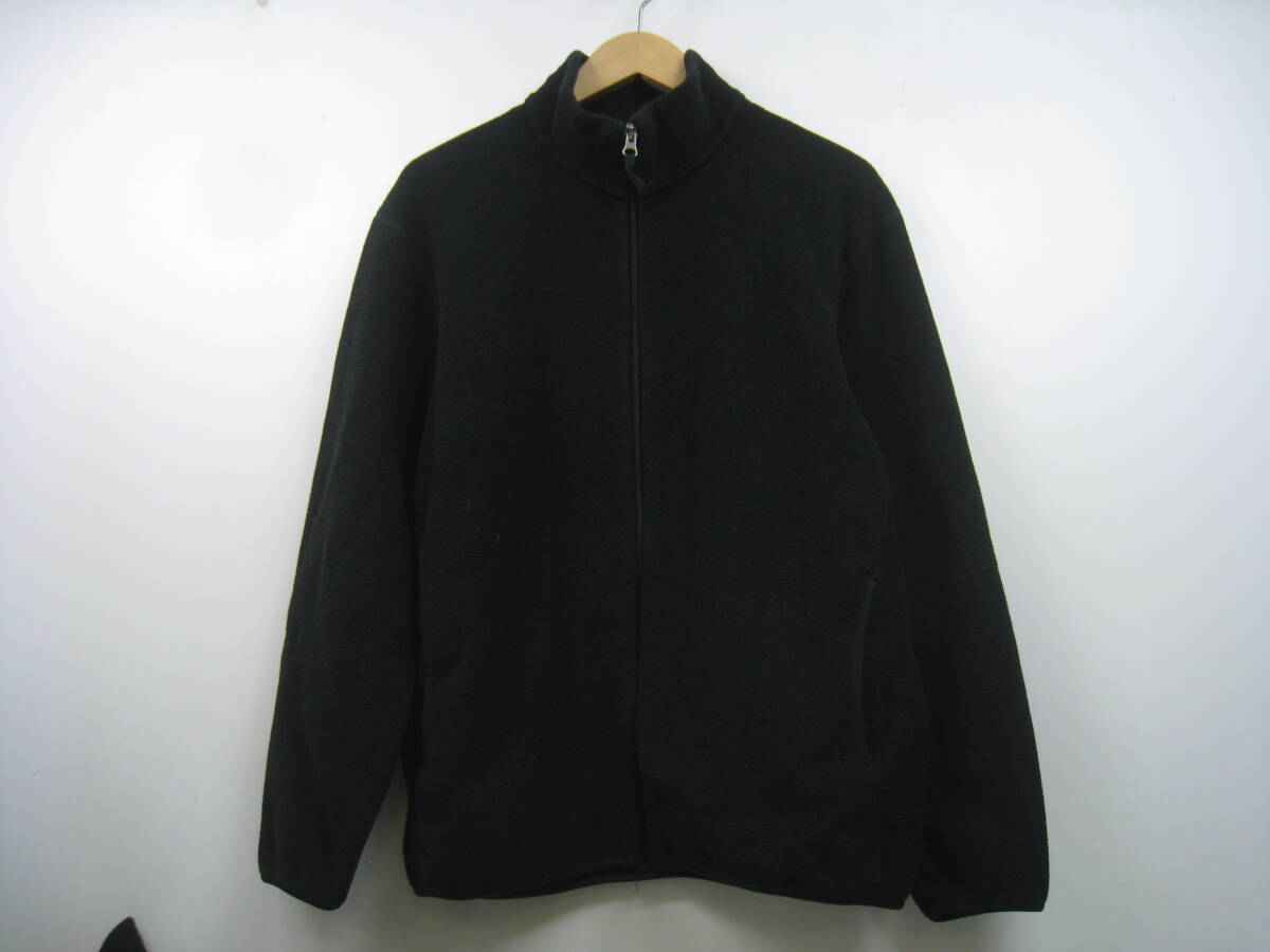 UNIQLO ユニクロ フリースジャケット フルジップ 黒 ブラック サイズL ①拍卖