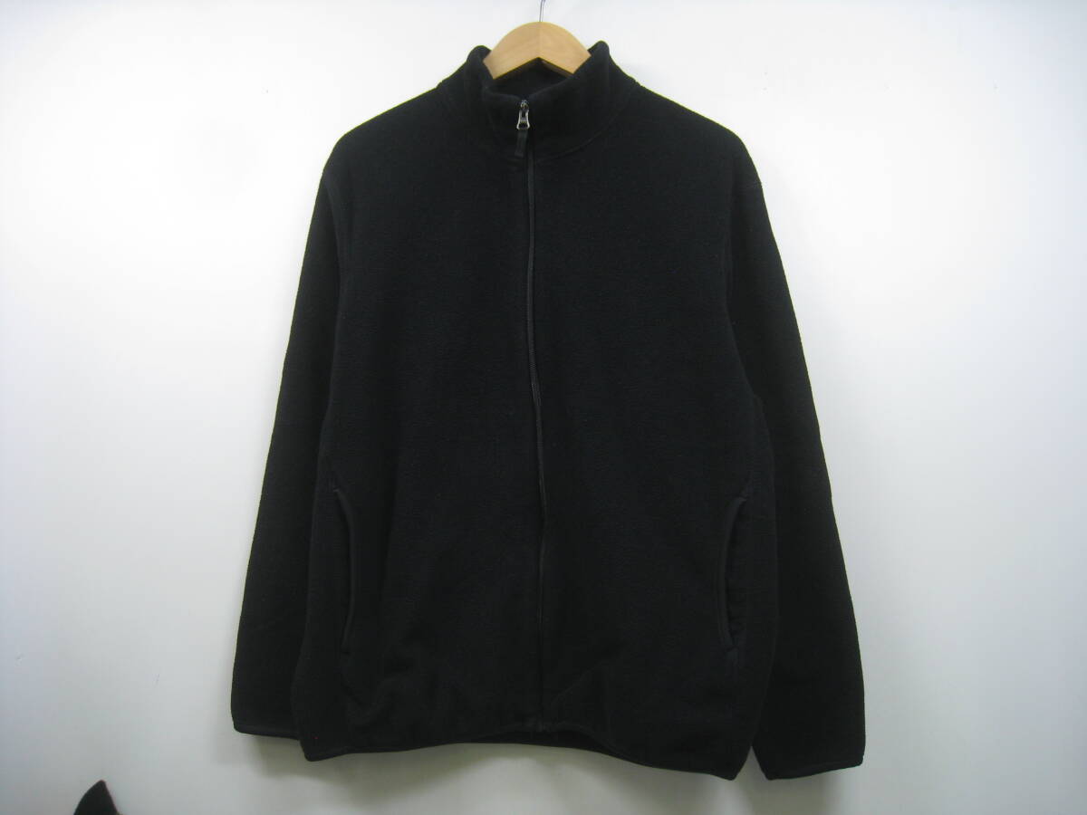 UNIQLO ユニクロ フリースジャケット フルジップ 黒 ブラック サイズL ③拍卖