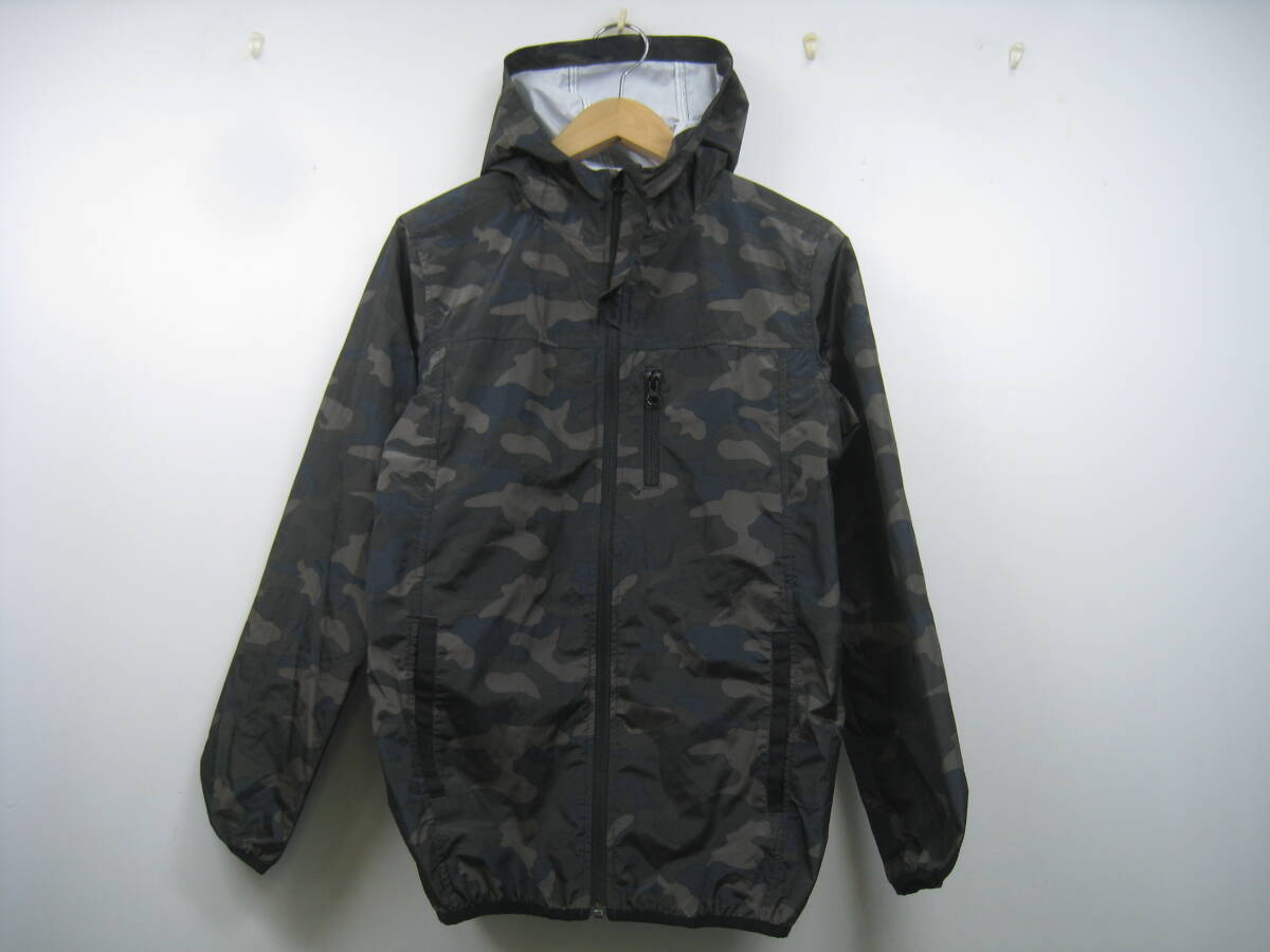 TOPVALU トップバリュ キッズ 男の子 カモフラ 迷彩 パーカー カーキ サイズ160拍卖