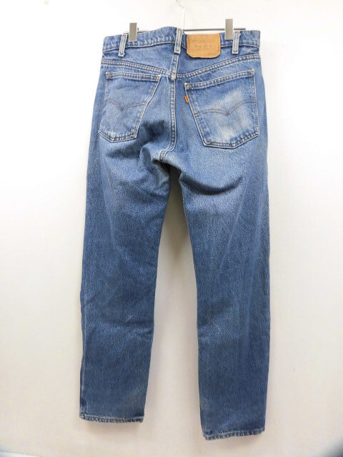 USA製 80S LEVIS リーバイス 20505-0217 オレンジタブ デニムパンツ ボタン裏575 ジーンズ ジーパン 80年代 ヴィンテージ ブルー 青 W33L30拍卖