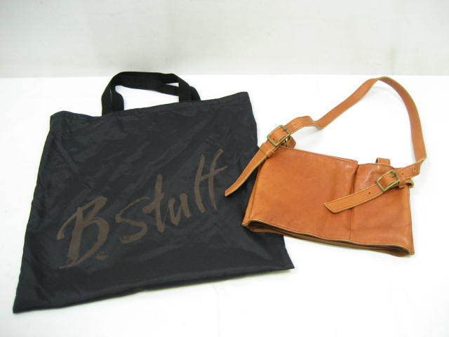 B.STUFF ビースタッフ レザー ハンドバッグ 茶 ブラウン拍卖