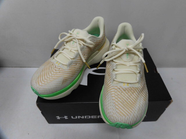 新品 UNDER ARMOUR アンダーアーマー 3027326-100 Infinite Pro EIS スニーカー ランニングシューズ アイボリー 白 27cm拍卖