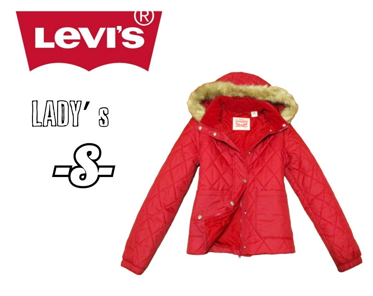 レディースS◇Levi's◇中綿ジャケット 赤拍卖