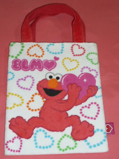 激レア!レトロ セサミストリート キャラクター エルモ タオル地 トートバッグ ☆ 拍卖