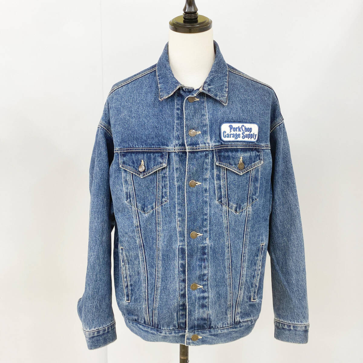 PORKCHOP GARAGE SUPPLY ポークチョップガレージサプライ デニムジャケット Gジャン インディゴ Lサイズ拍卖