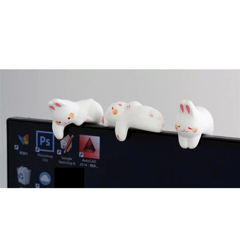 車 ダッシュボード装飾 かわいい うさぎの置物 インテリア装飾 3点セット拍卖