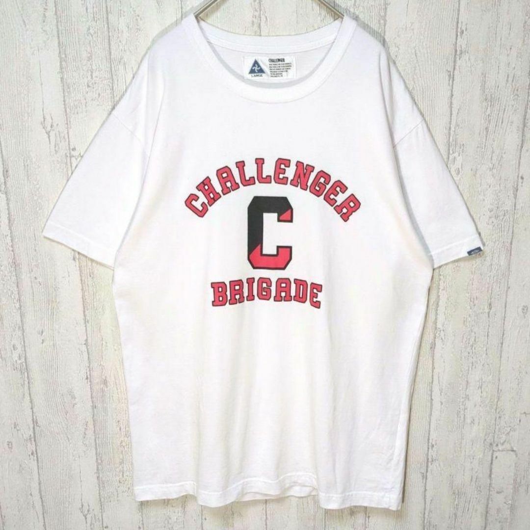 CHALLENGER チャレンジャー COLLEGE TEE ホワイト #h1102拍卖