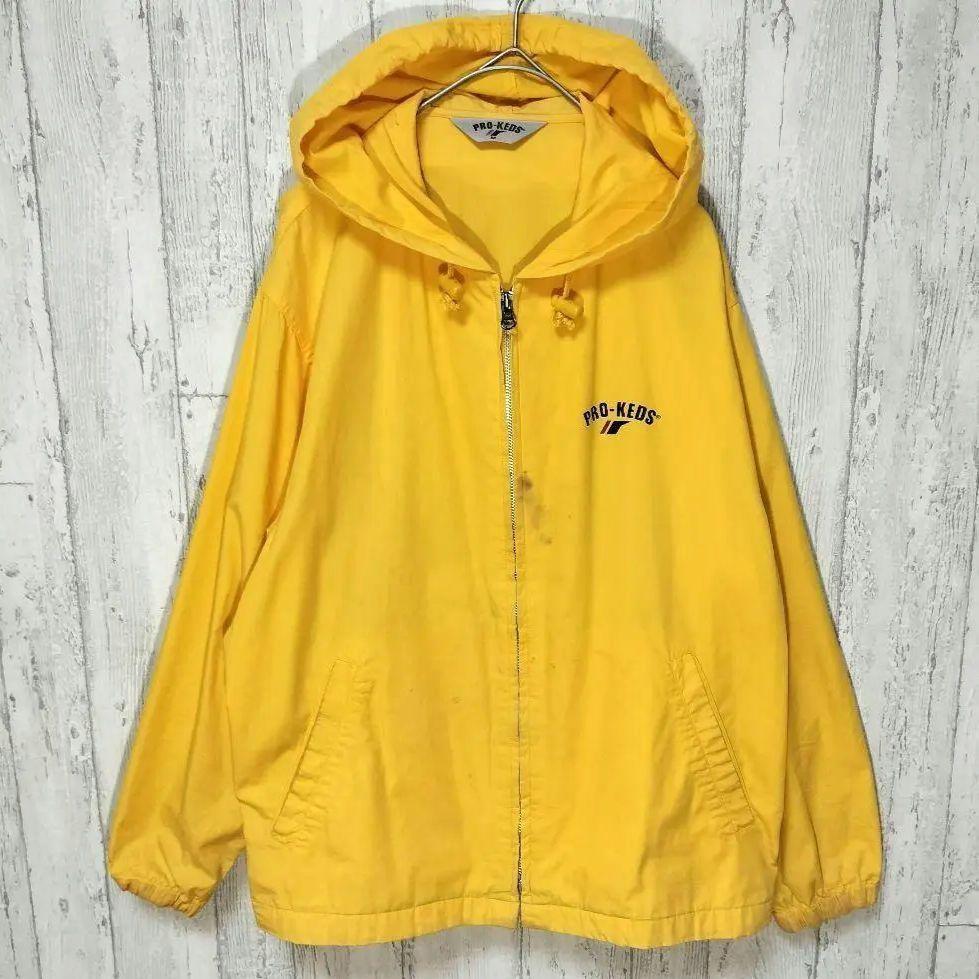 90s ビンテージ  PRO-KEDS  デカロゴ  ナイロンジャケット フード #h110拍卖