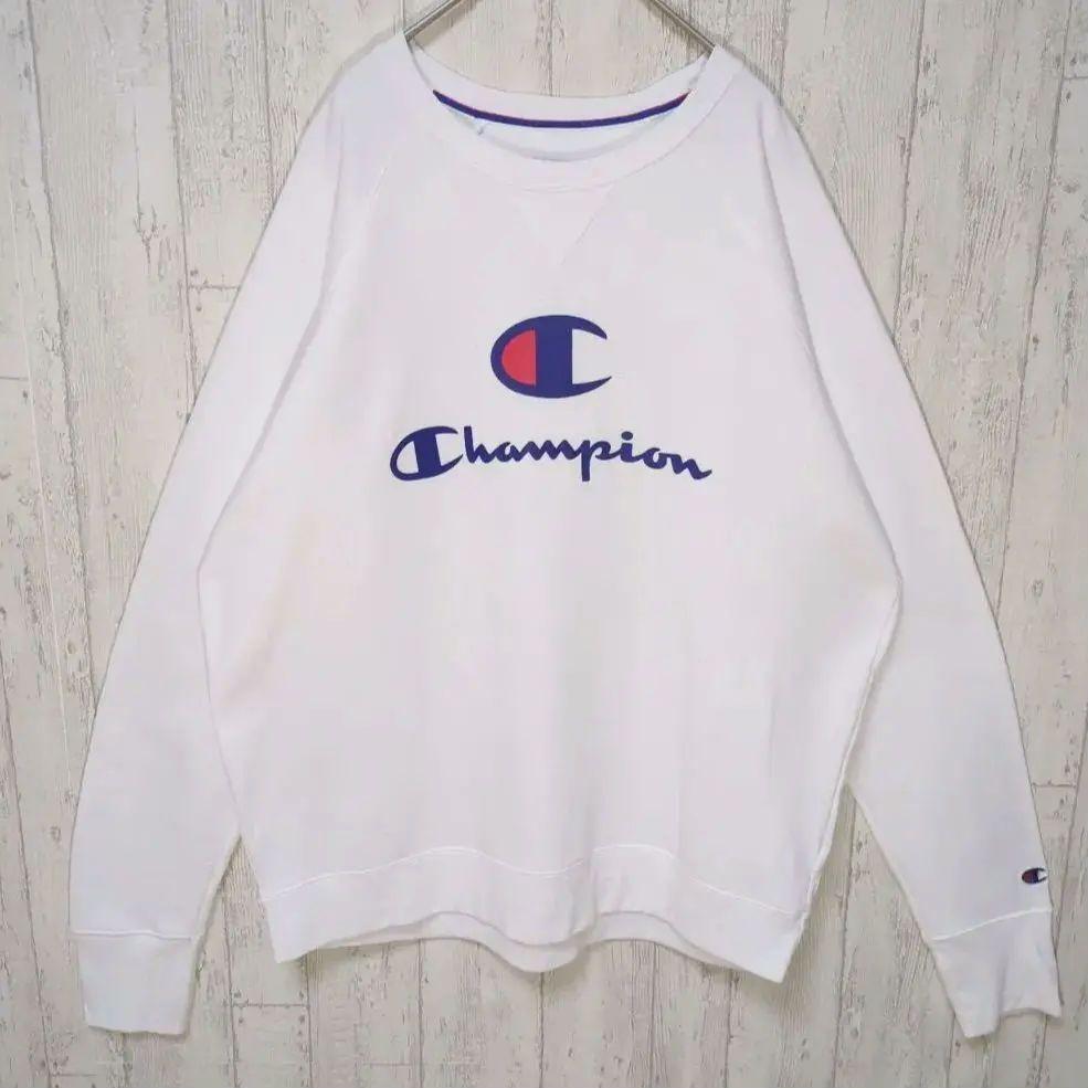 Champion ラグラン スウェット USA古着 デカ目 オーバーサイズ #h991拍卖