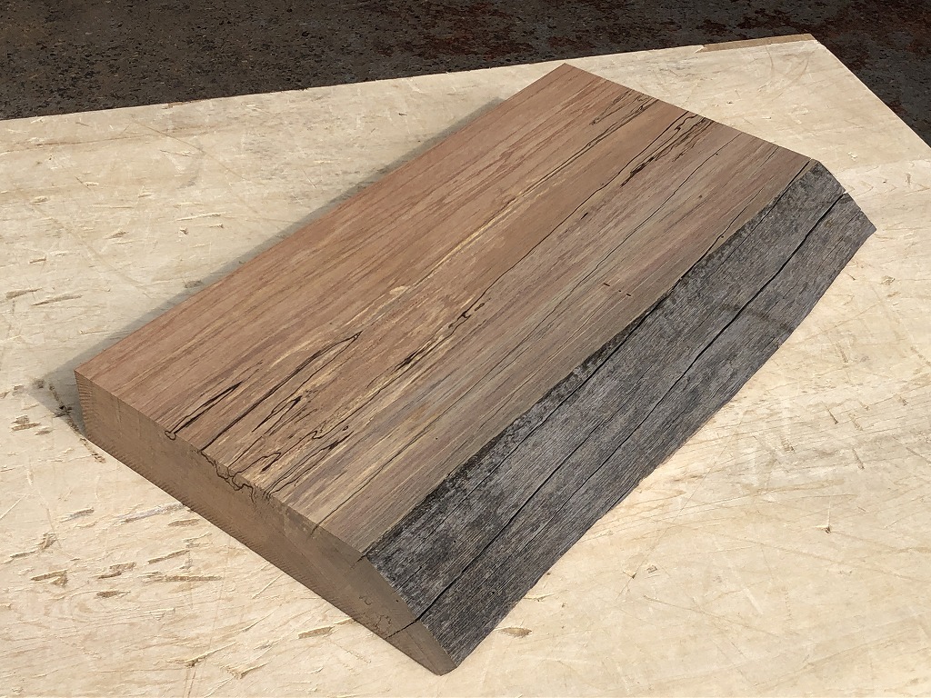 送料無料!マコーレ【E963Z】403×212~227×45mm マコレ 木工 スポルテッド DIY 乾燥材 材木 木材 天然木 無垢材《銘木すずめや》拍卖