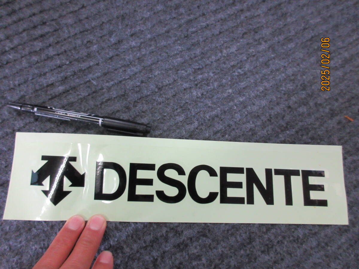 黒 DESCENTE ショップ用記念 ステッカー ウインタースポーツメーカー スポンサー スーパーレア総品 当時物希少 限定品拍卖