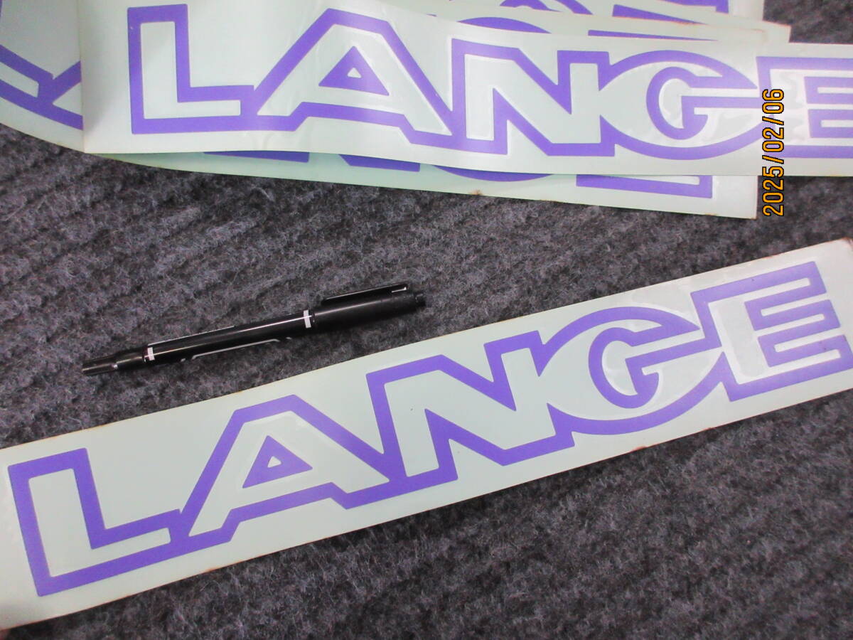 紫 LANGE ショップ用記念 ステッカー ウインタースポーツメーカー スポンサー スーパーレア総品 当時物希少 限定品拍卖