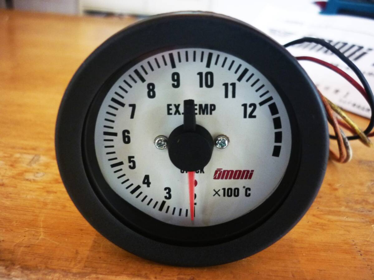 安心の消毒済 大森 オオモリ 電子式 排気温度計 52パイ メータ稼働・イルミ点灯確認済み 送料600円もOK LED打替 白拍卖