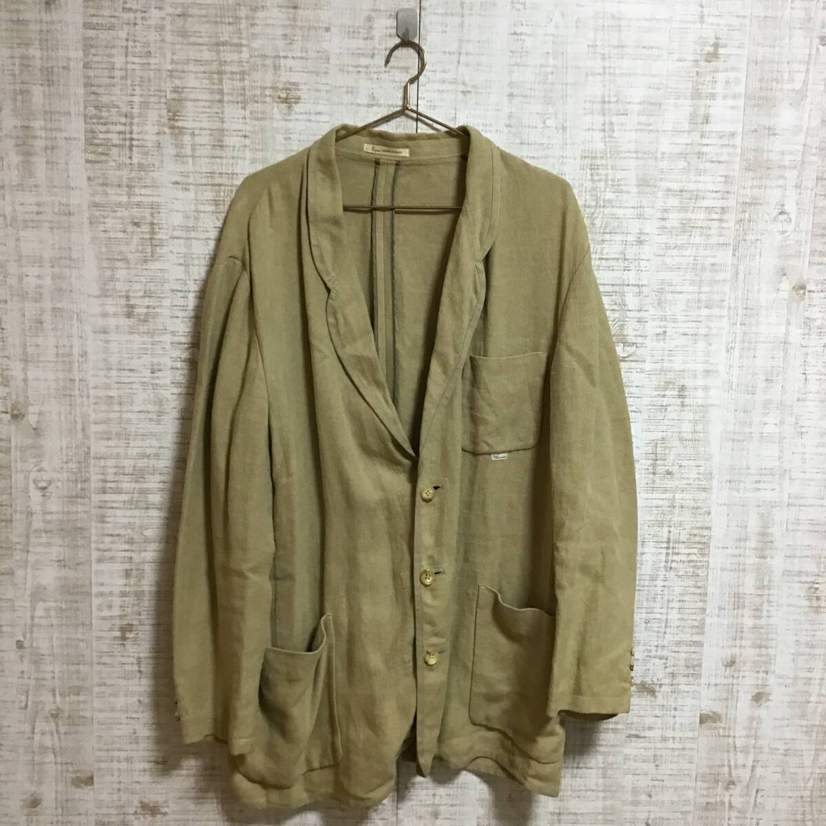 A488◇Papas|パパス カーディガン ベージュ サイズL拍卖