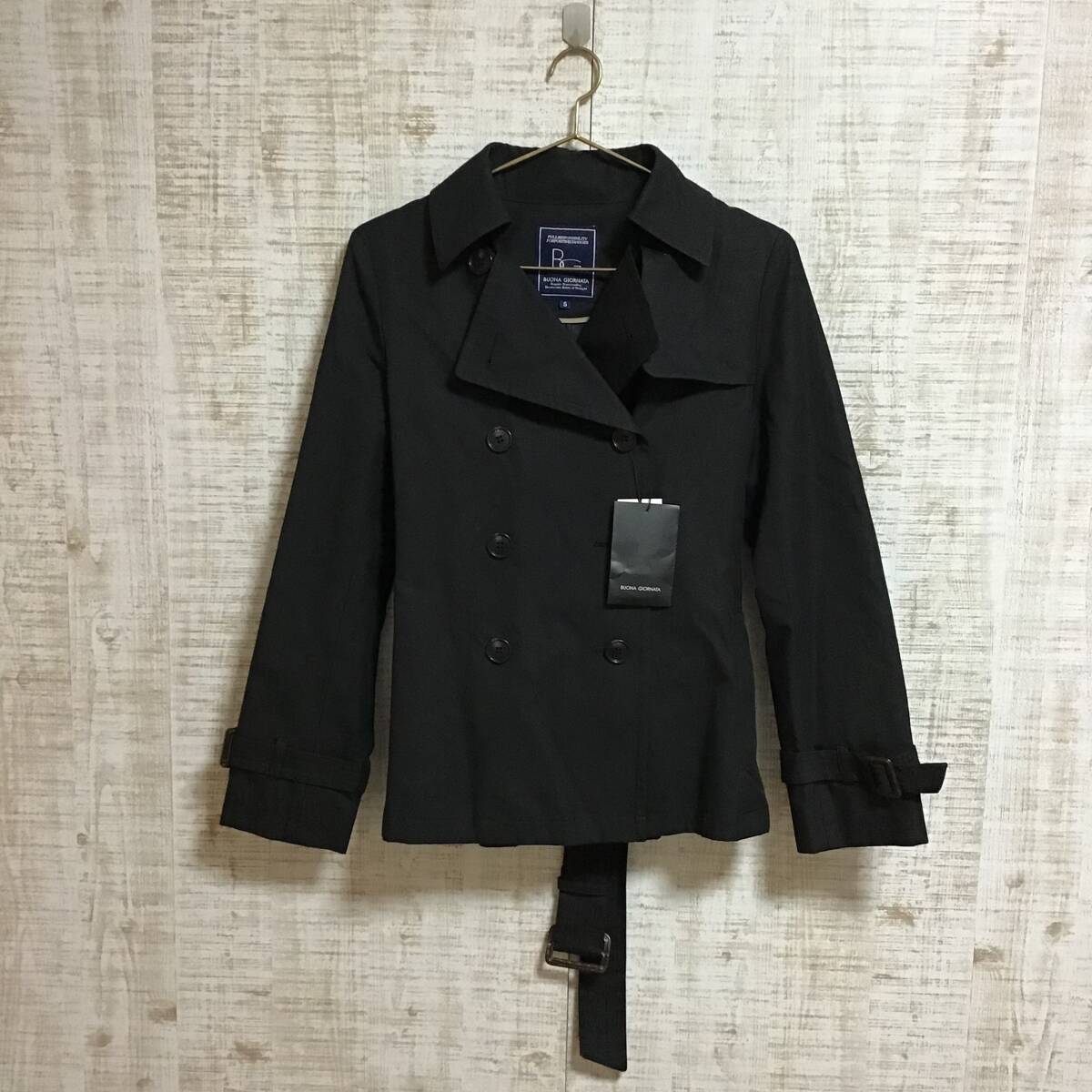 A282◇BUONA GIORNATA|ボナジョルナータショート コート 黒 サイズS拍卖